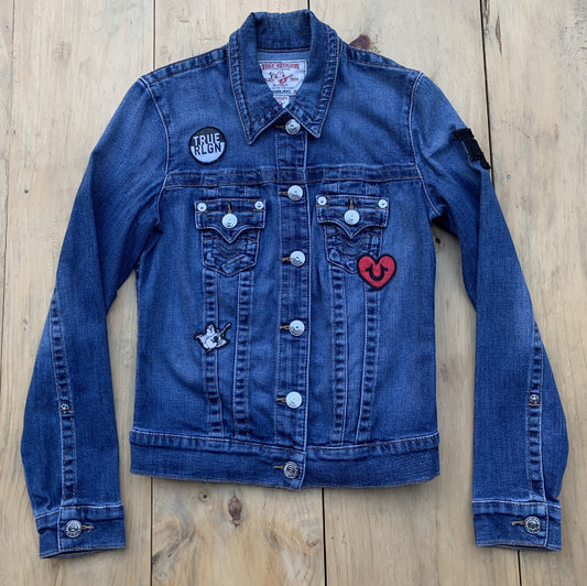 Chumpa de lona True Religion, XS (mujer)