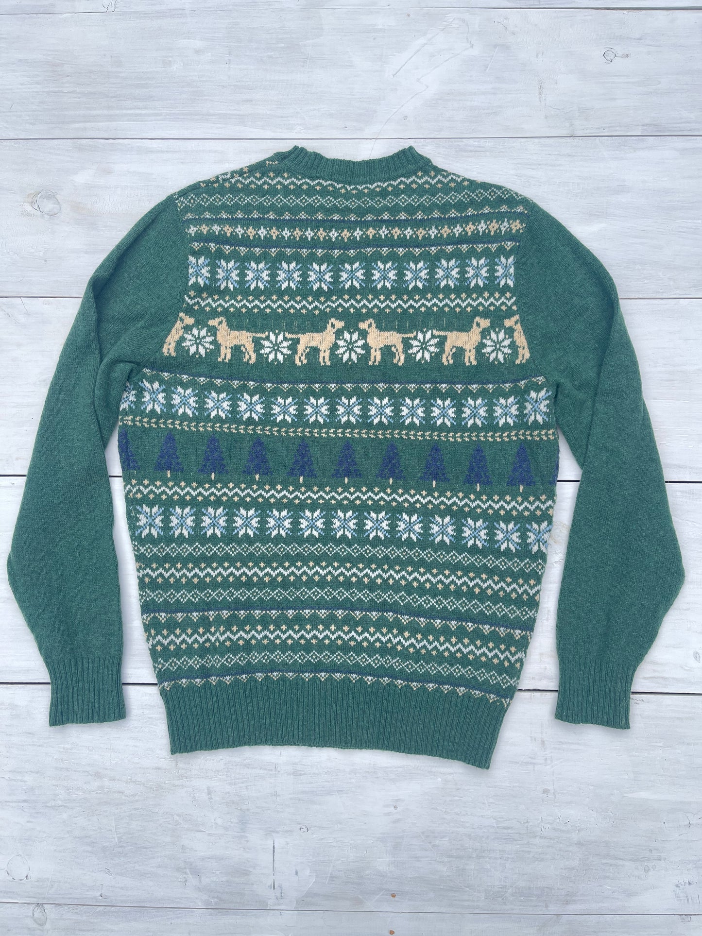 Suéter navideño perros, S