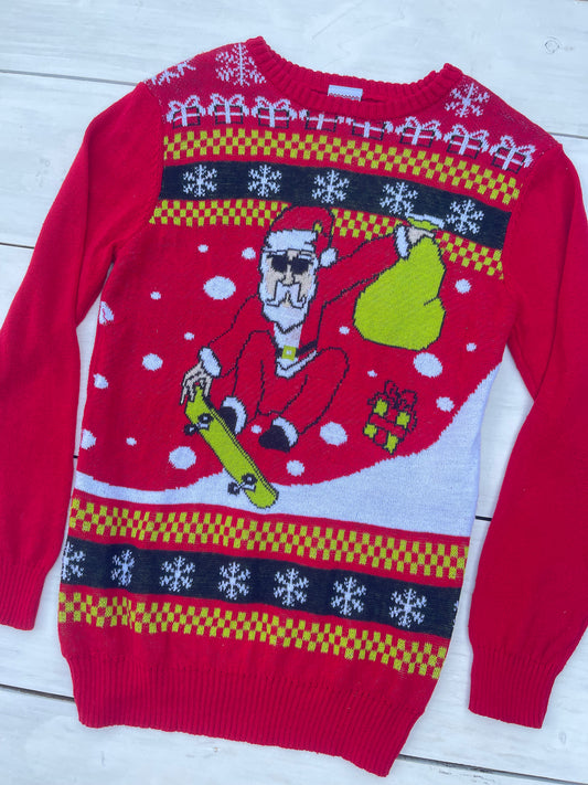 Suéter Santa en Patineta, S