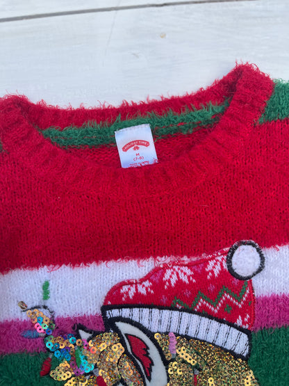 Suéter Unicornio Navideño, 7–8 años