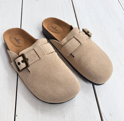 Zuecos Staheekum Crescent Slip-On Beige, 7