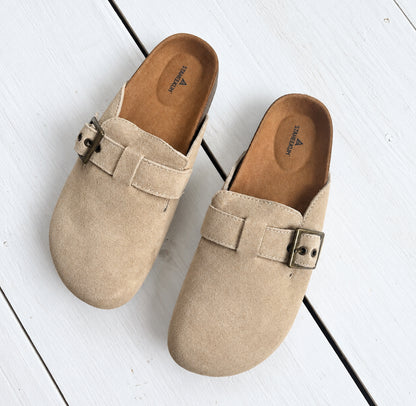 Zuecos Staheekum Crescent Slip-On Beige, 7
