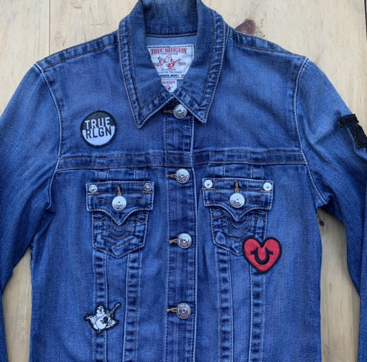Chumpa de lona True Religion, XS (mujer)