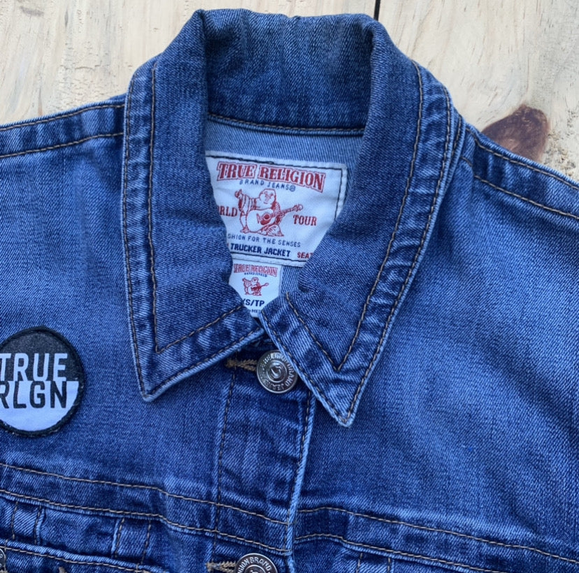 Chumpa de lona True Religion, XS (mujer)