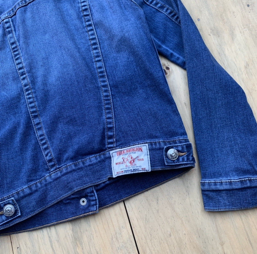 Chumpa de lona True Religion, XS (mujer)