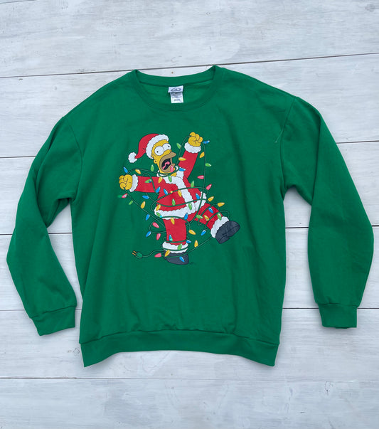 Suéter navideño Los Simpson, XXL