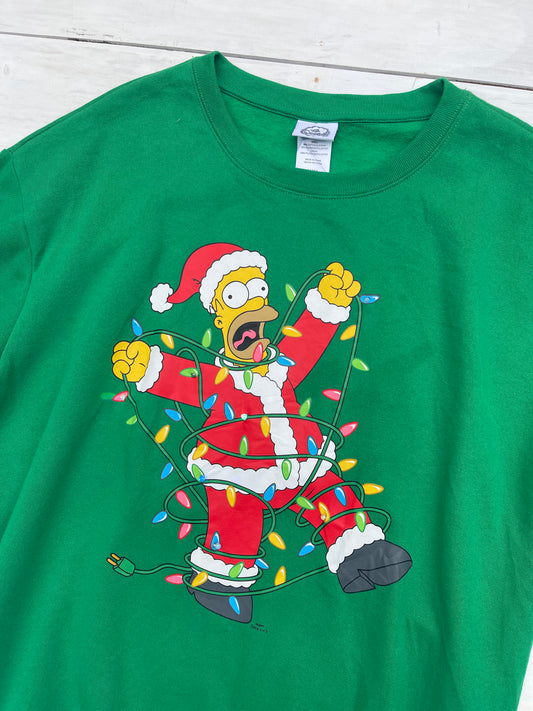 Suéter navideño Los Simpson, XXL