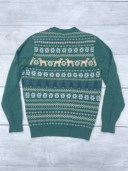 Suéter navideño perros, S