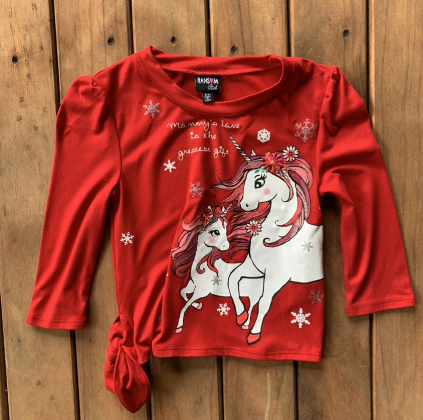Blusa Unicornios, S 4 años