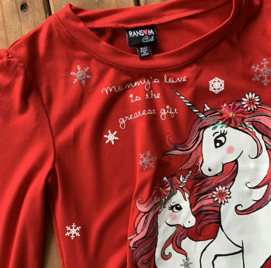 Blusa Unicornios, S 4 años