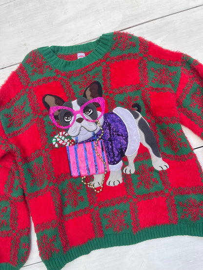 Suéter Bulldog francés, XL/XXL