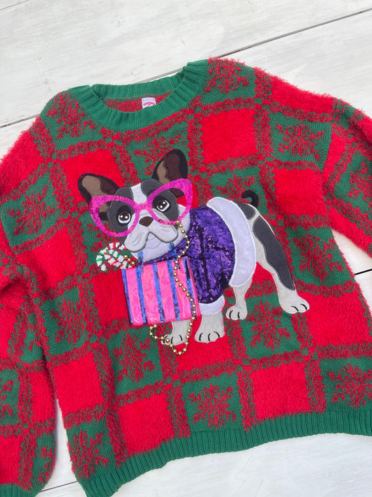 Suéter Bulldog francés, XL/XXL