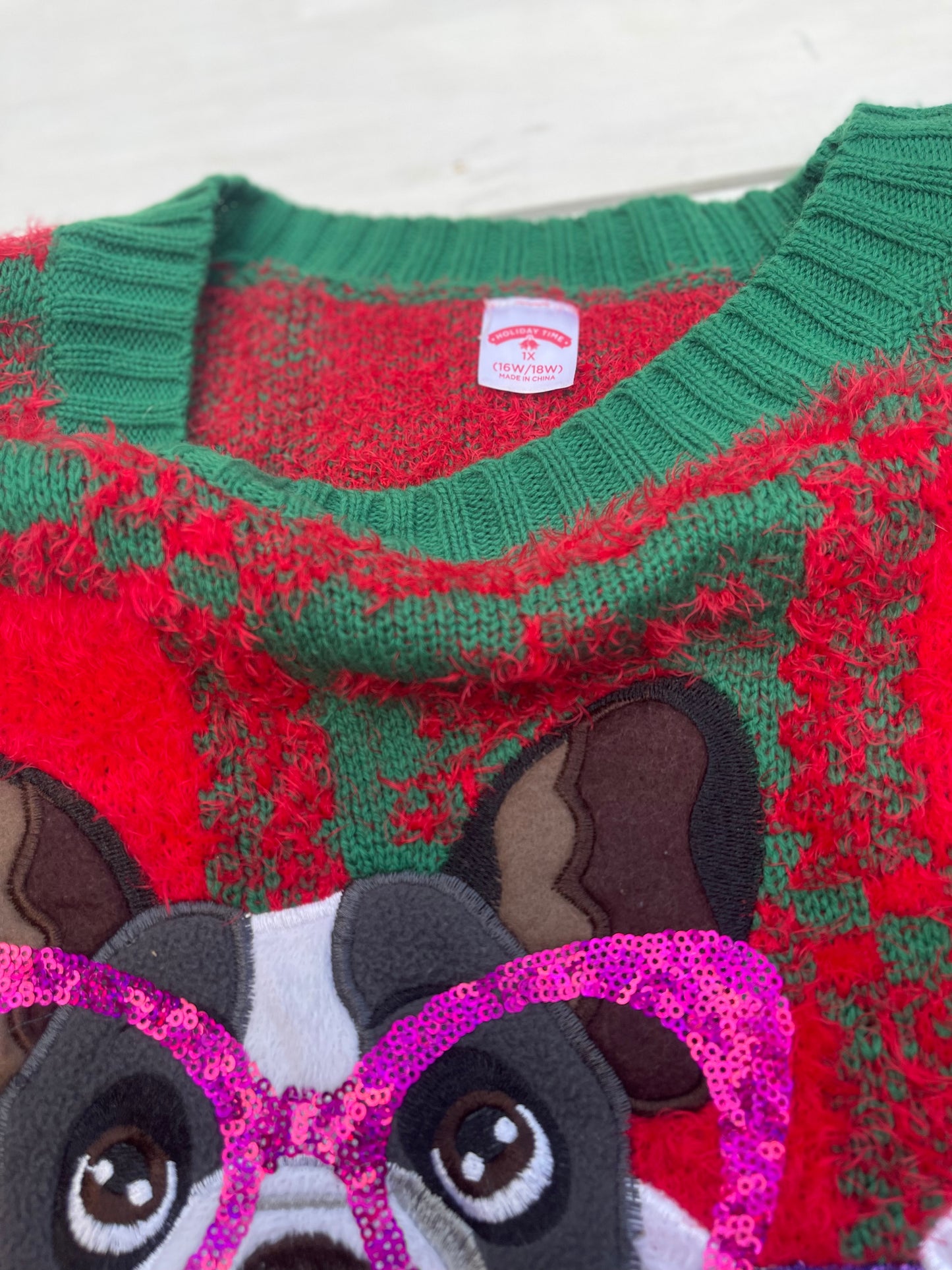 Suéter Bulldog francés, XL/XXL