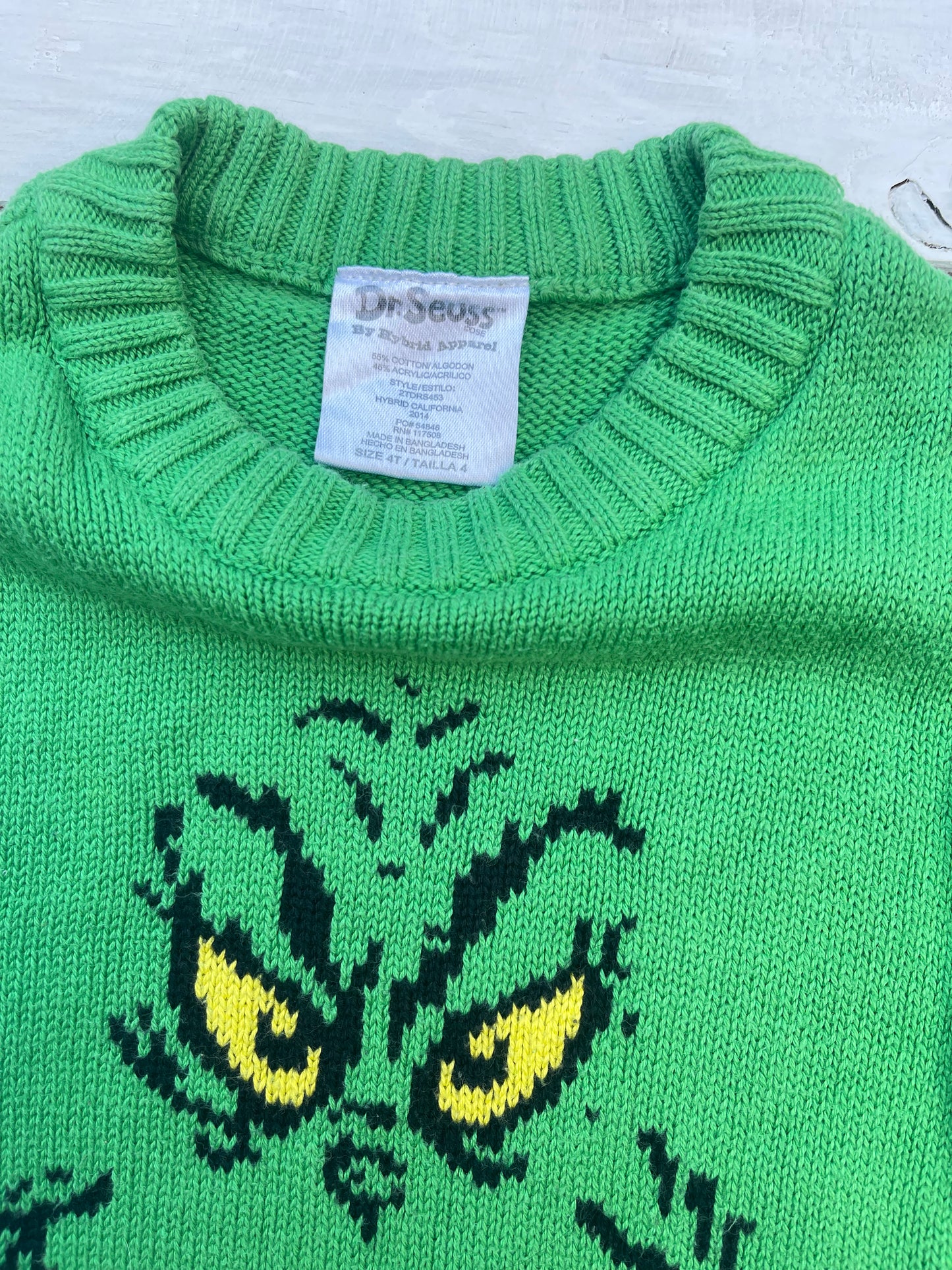 Suéter Grinch talla 4 años