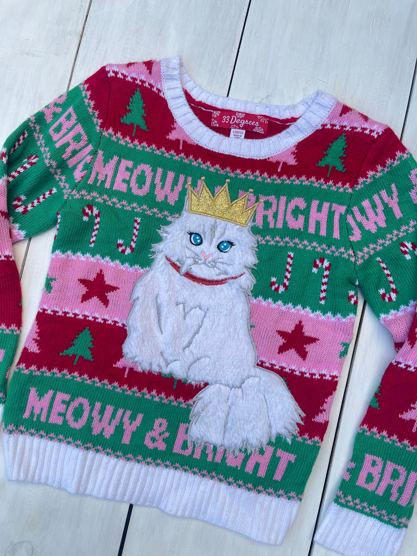 Suéter Gato, 10–12 años