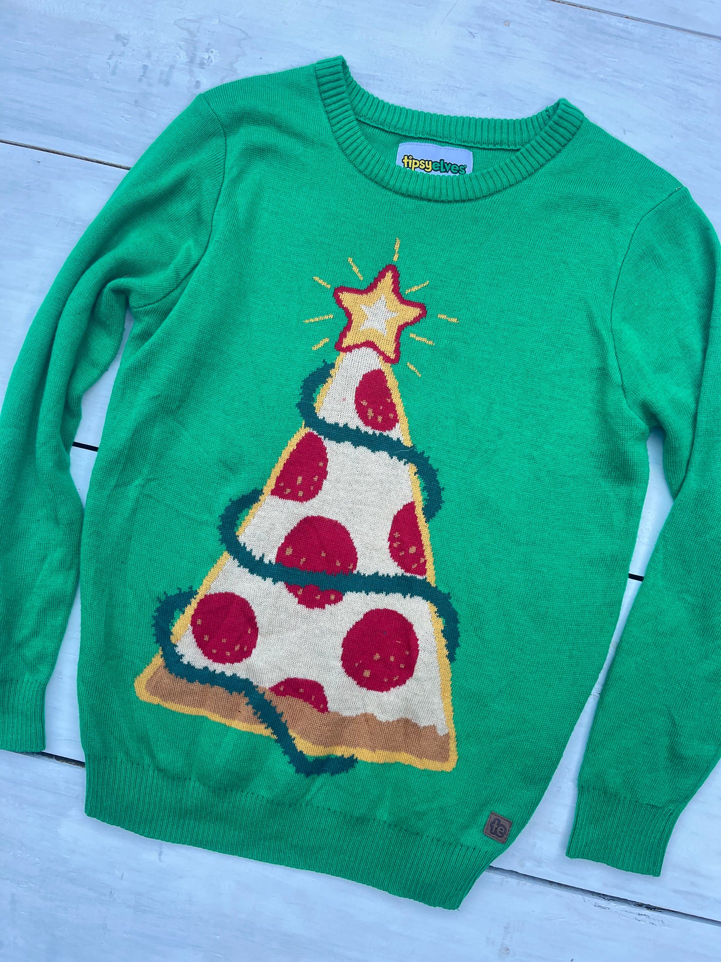 Suéter Pizza Navideño, 12/14 años