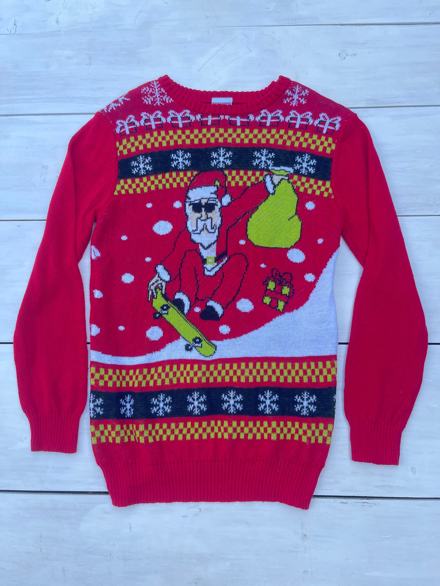 Suéter Santa en Patineta, S