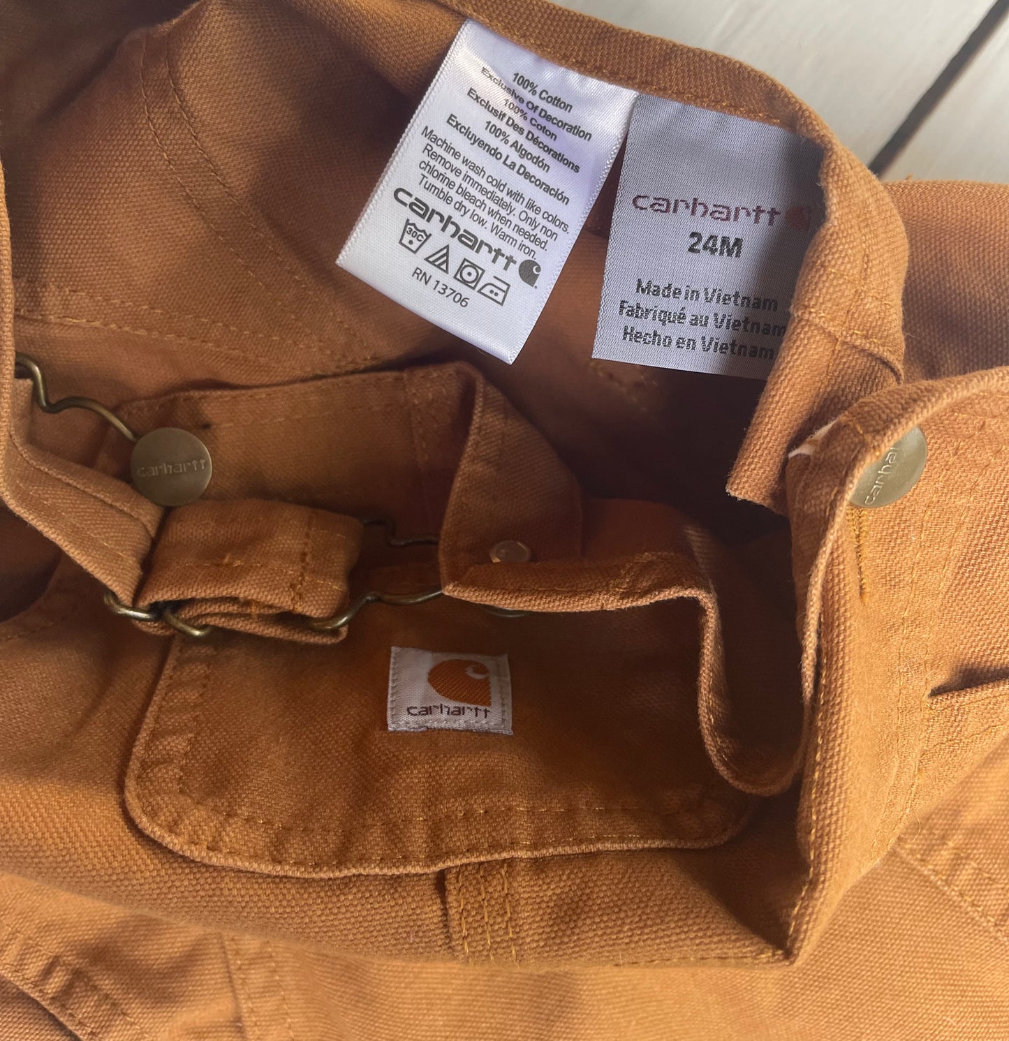 Overol Carhartt, 24 meses
